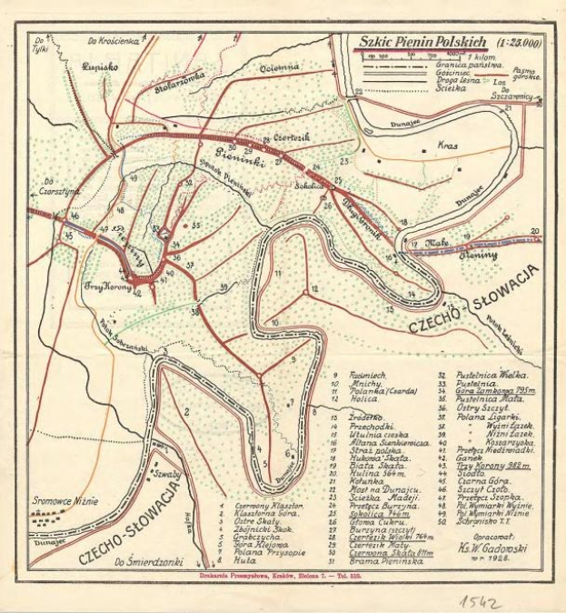 Detailierte alte Karte von Szczecin, Polen, mit Hervorhebung der Bahnroute mit Straßen, Gebäuden und Sehenswürdigkeiten.