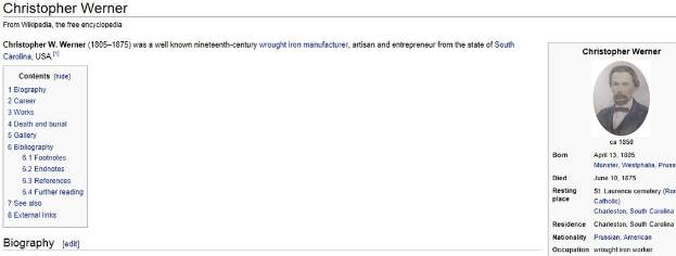 Ein Personenfoto mit dazugehöriger Biografie und zusätzlichem Text.