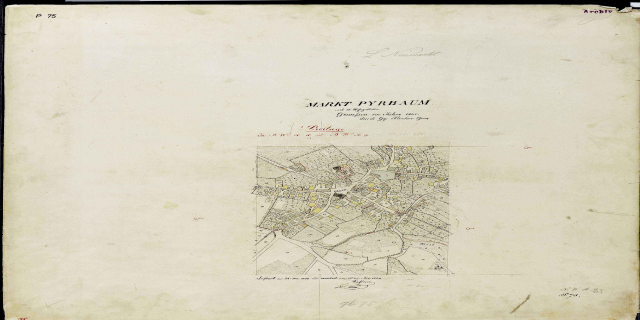 Ein detailliertes altes Stadtplan von Frankfurt, Deutschland, das Straßen, Gebäude, Landmarken und Text mit Informationen über die Bevölkerung, Straßen und Landmarken der Stadt zeigt.