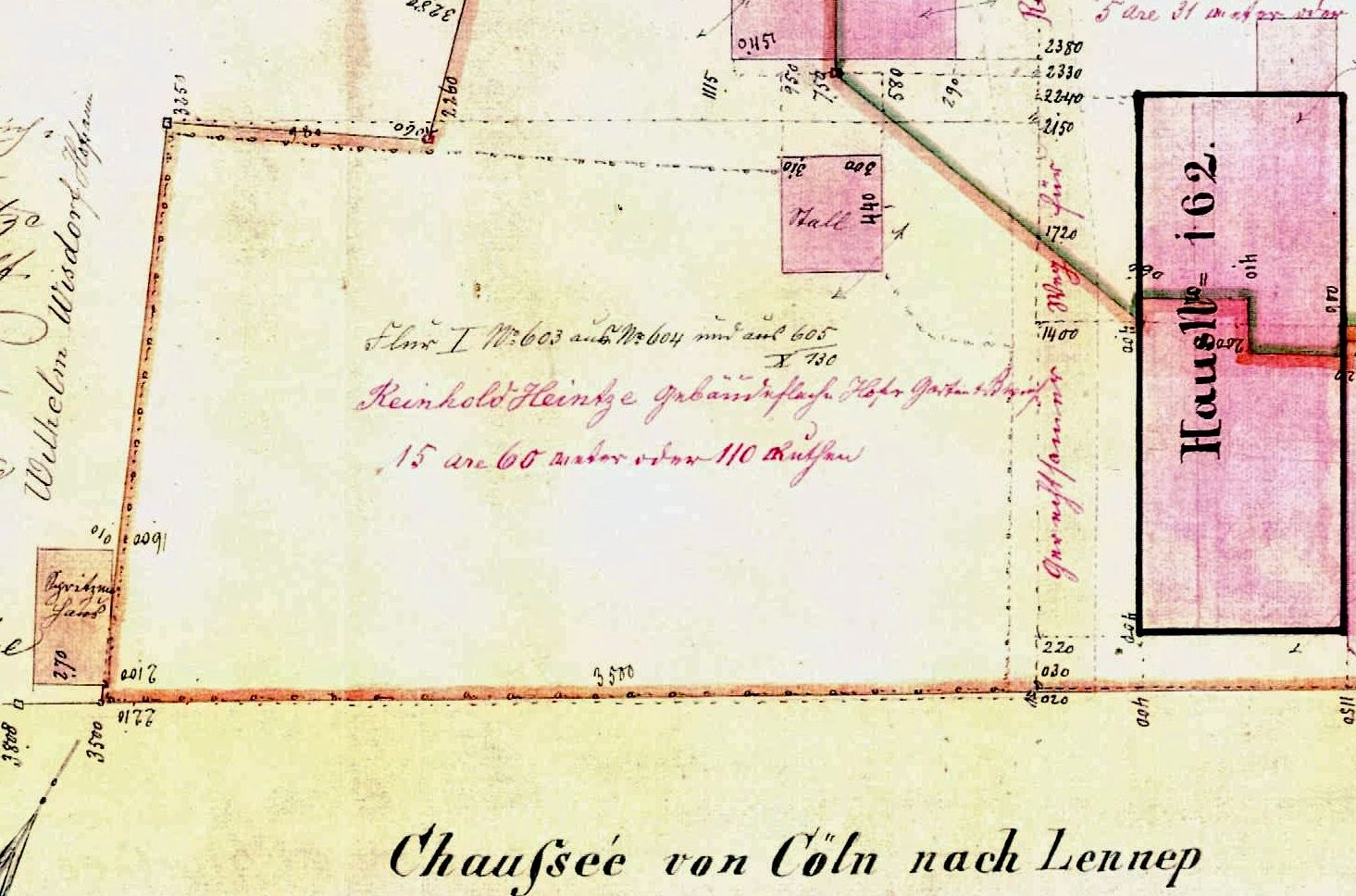 Ausführliche alte Karte von Leipzig, Deutschland, mit Text und Zahlen, die eine geplante Stelle hervorhebt, Straßen, Gebäude und Sehenswürdigkeiten zeigt.