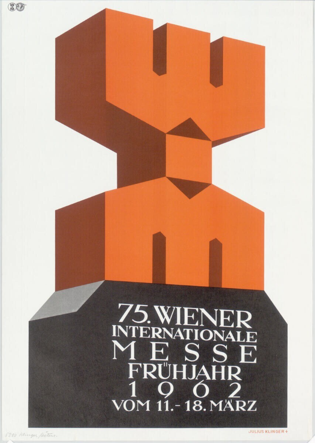 Plakat für die 75. Internationale Messe Frühling in München, Deutschland, mit einem weißen Hintergrund, Text und einer bunten, detailreichen Skulptur in der Mitte.